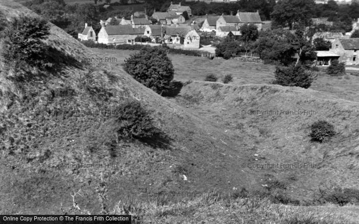 Photo of Castle Bytham, Castle Mound And Village 1953
