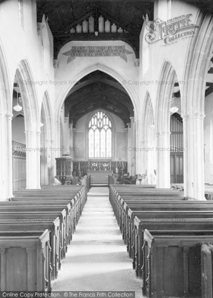 Photo of Castle Cary, Church Interior c.1960