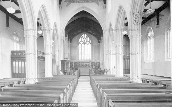 Photo of Castle Cary, Church Of All Saints,  Interior c.1960