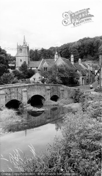Photo of Castle Combe, Bridge And St Andrew's Church c.1955