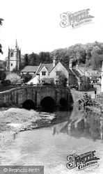 Bridge And St Andrew's Church c.1955, Castle Combe