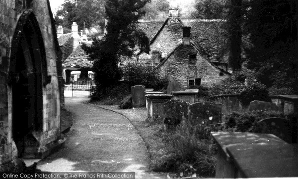 Photo of Castle Combe, Church Path c.1955