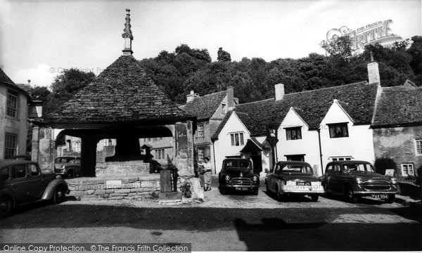 Photo of Castle Combe, Market Cross c.1955