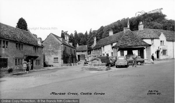 Photo of Castle Combe, Market Cross c.1955