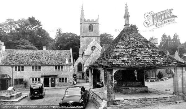 Photo of Castle Combe, St Andrew's Church And Cross c.1955