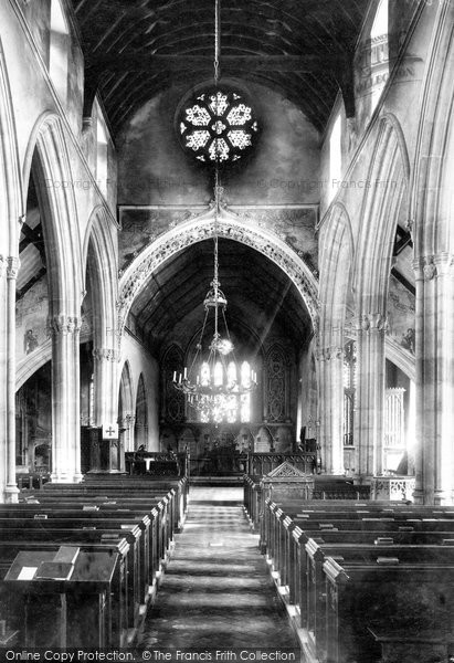 Photo of Castle Combe, St Andrew's Church Interior 1906