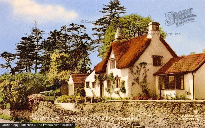 Photo of Castle Combe, Thatched Cottage c.1955