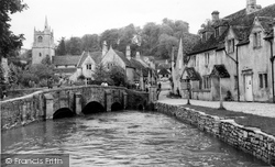 The Bridge And River Bybrook c.1965, Castle Combe