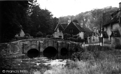 The Bridge c.1955, Castle Combe