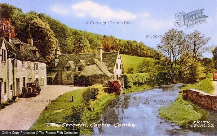 Photo of Castle Combe, The Stream c.1955