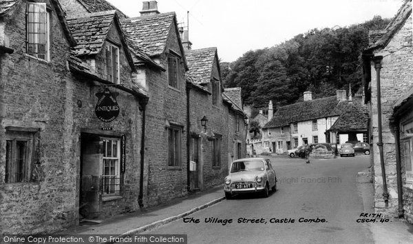 Photo of Castle Combe, The Village Street c.1955