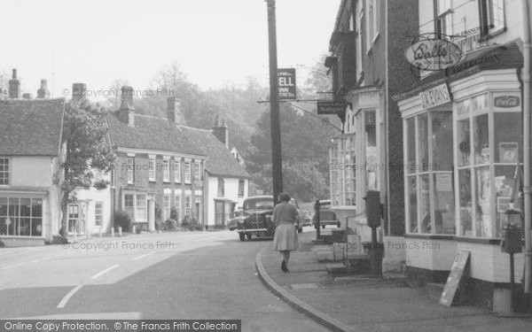 Photo of Castle Hedingham, St James Street Businesses c.1965