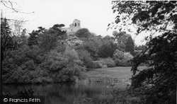 The Lake And Keep c.1960, Castle Hedingham