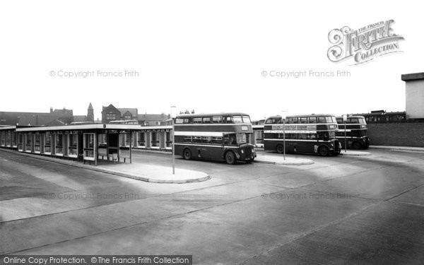 Photo of Castleford, The Bus Station c.1965