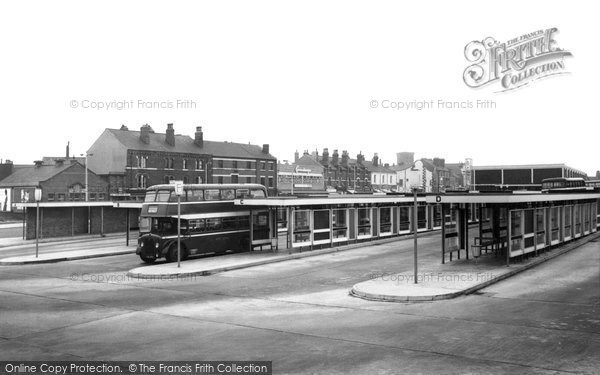 Photo of Castleford, The Bus Station c.1965