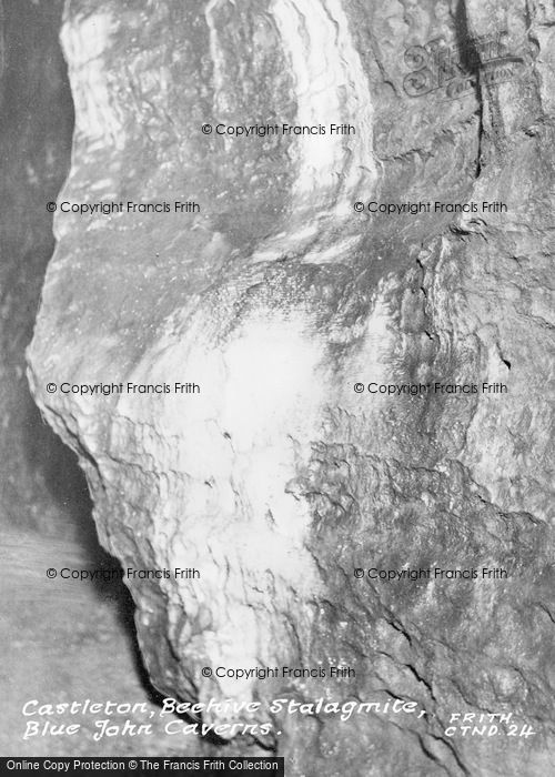 Photo of Castleton, Blue John Caverns, Beehive Stalagmite c.1950