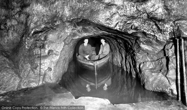 Photo of Castleton, Boat Arriving At Bottomless Pit, Speedwell Cavern c.1955