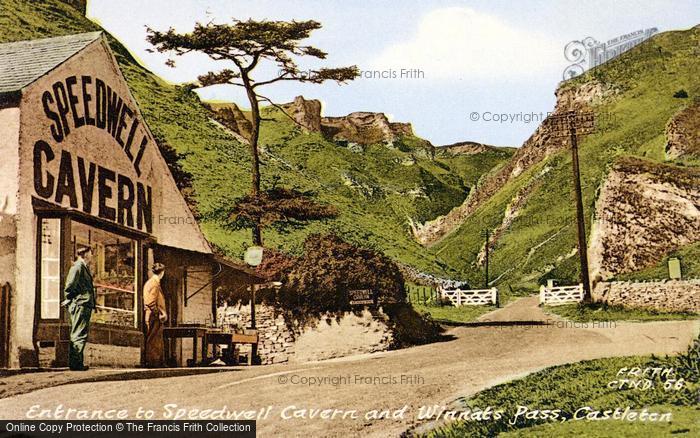 Photo of Castleton, Entrance To Speedwell Cavern & Winnats Pass c.1955