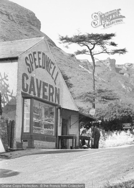 Photo of Castleton, Entrance To Speedwell Cavern & Winnats Pass c.1955
