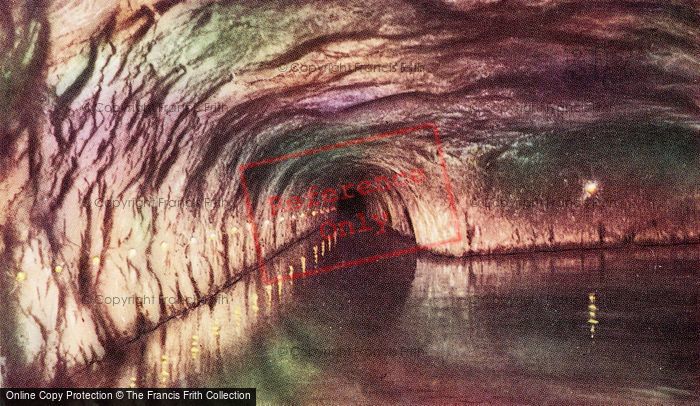 Photo of Castleton, Illuminated Canal And Halfway House, Speedwell Cavern c.1950