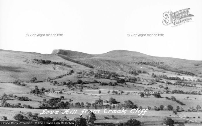Photo of Castleton, Loose Hill From Treak Cliff c.1955