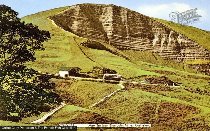 Photo of Castleton, Mam Tor From Blue John Mine c.1965