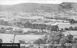 Panoramic View From Peveril Castle c.1950, Castleton