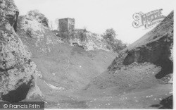 Peveril Castle And Cave Dale c.1965, Castleton