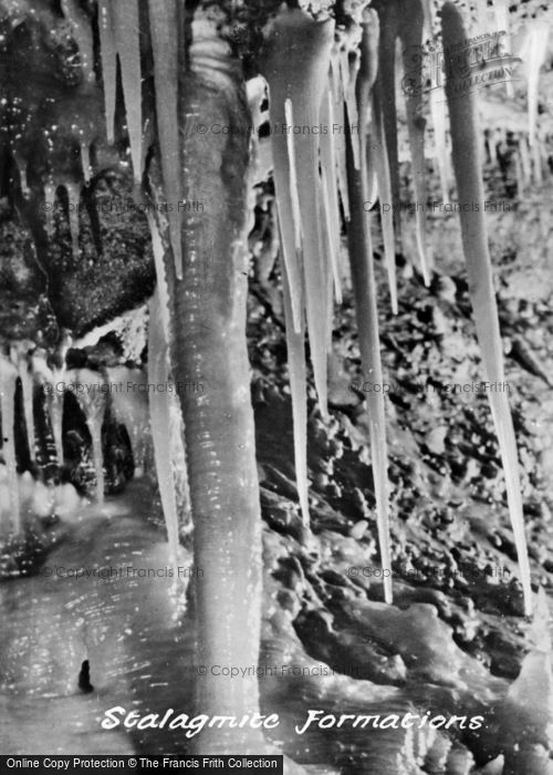 Photo of Castleton, Stalagmite Formations c.1960