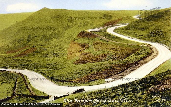 Photo of Castleton, The Hairpin Bend c.1950