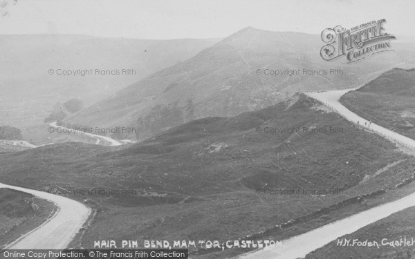 Photo of Castleton, The Hairpin Bend, Mam Tor c.1910