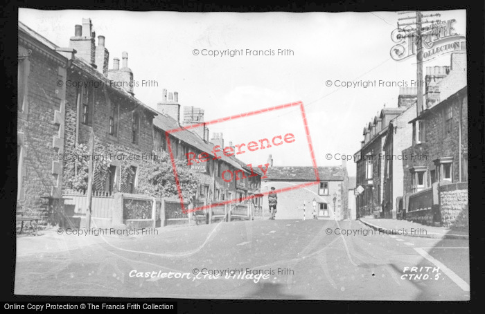 Photo of Castleton, The Village c.1950