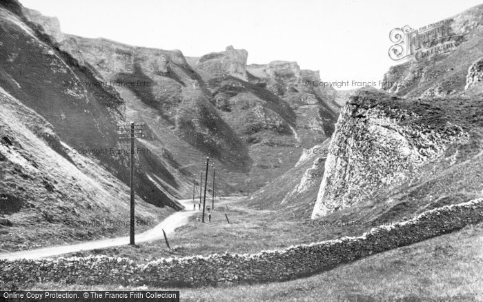 Photo of Castleton, The Winnats Pass c.1955