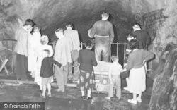 Visitors, Speedwell Cavern c.1960, Castleton