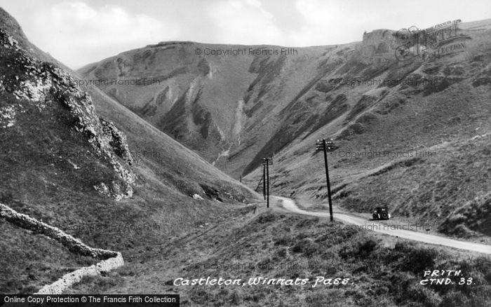 Photo of Castleton, Winnats Pass c.1950