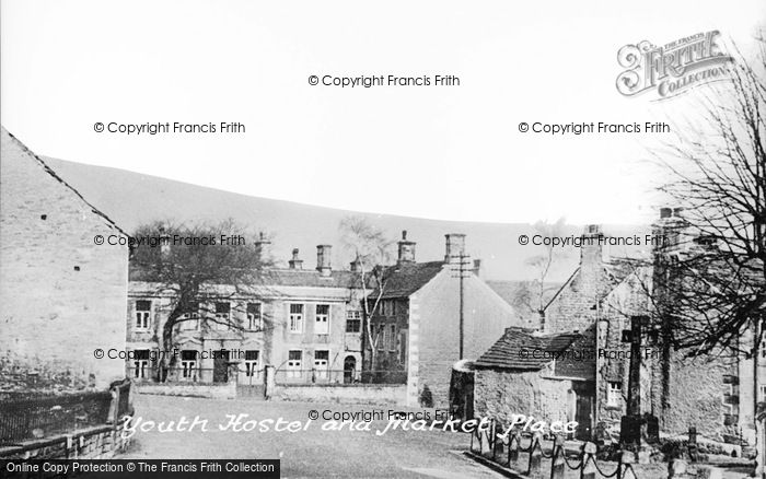 Photo of Castleton, Youth Hostel And Market Place c.1955