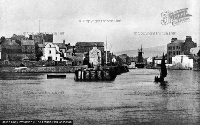 Photo of Castletown, From The Pier, Showing Castle Rushen c.1895
