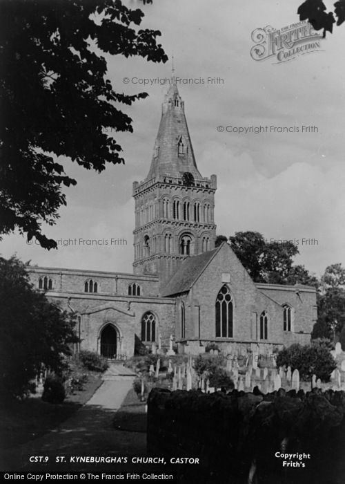 Photo of Castor, St Kyneburgha's Church c.1955