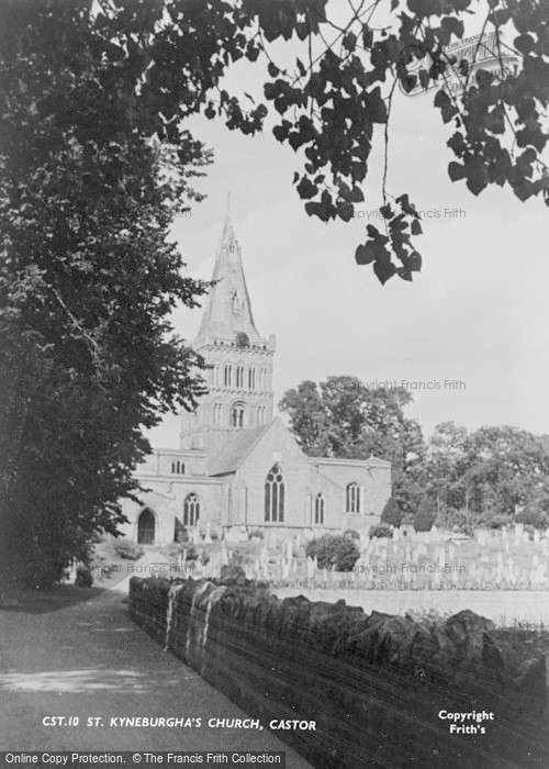 Photo of Castor, St Kyneburgha's Church c.1955