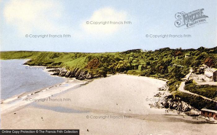 Photo of Caswell Bay, c.1955