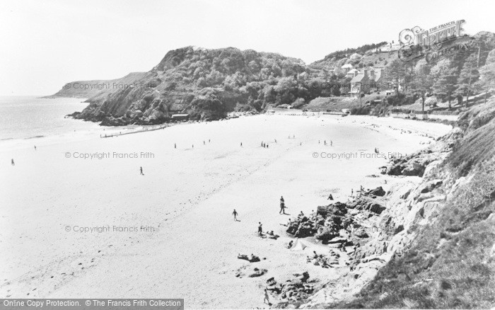 Photo of Caswell Bay, c.1960