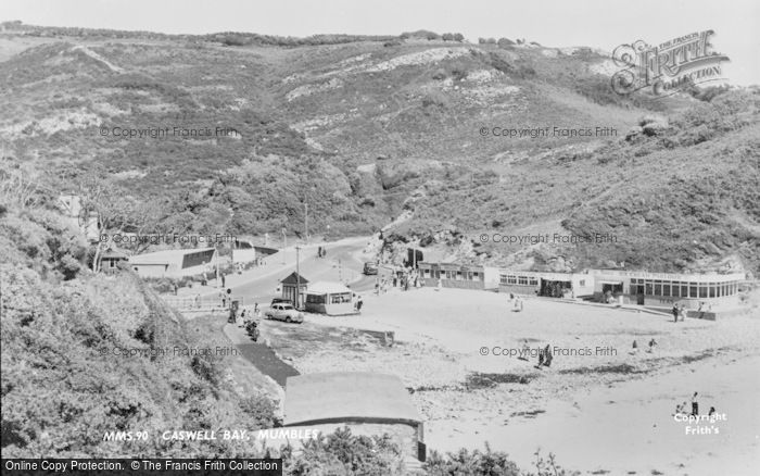 Photo of Caswell Bay, c.1960