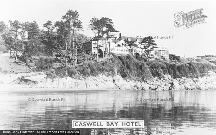 Photo of Caswell Bay, Caswell Bay Hotel c.1960