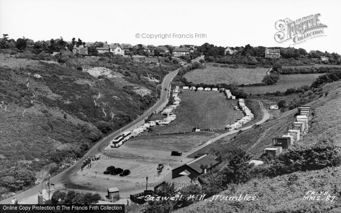 Photo of Caswell Bay, Caswell Hill c.1960