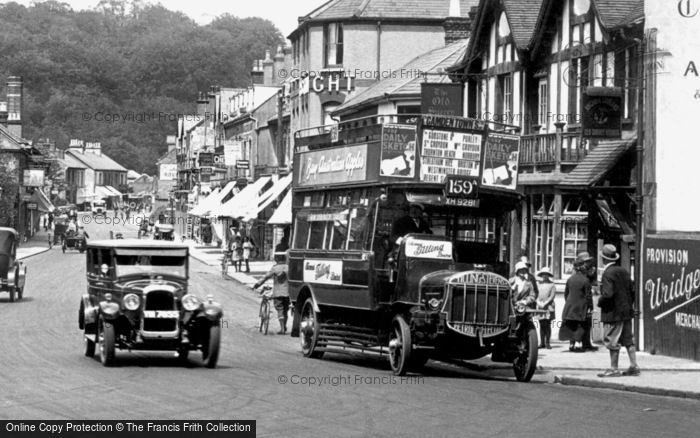 Photo of Caterham, Bus In Croydon Road 1925