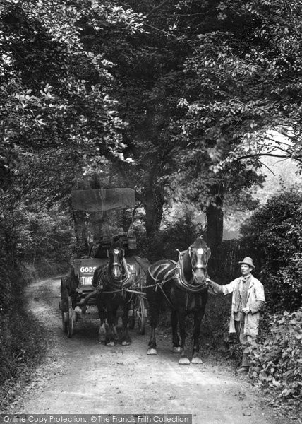 Photo of Caterham, Horse And Cart In Tupwood Lane 1907