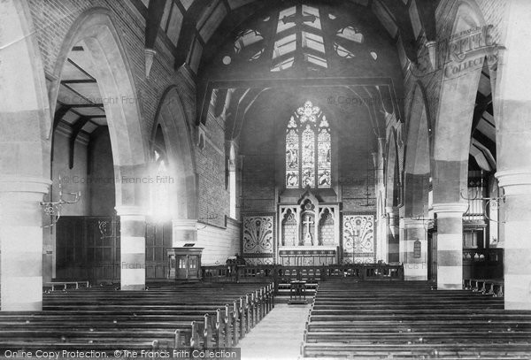Photo of Caterham, Military Church Interior 1895