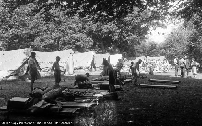Photo of Caterham, Pilgrim Fort, The Tent Site 1955