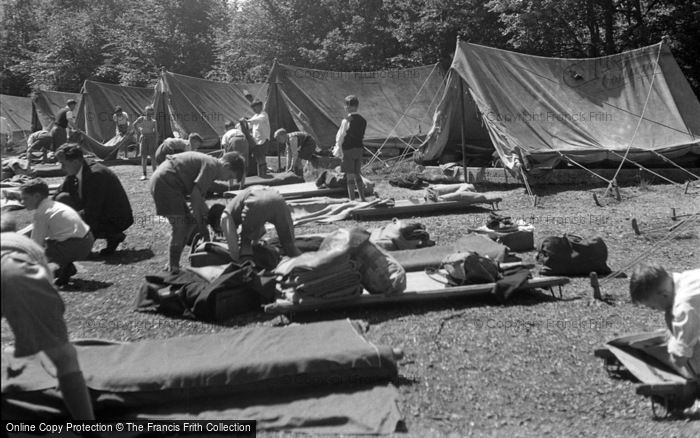 Photo of Caterham, Pilgrim Fort, The Tent Site 1955