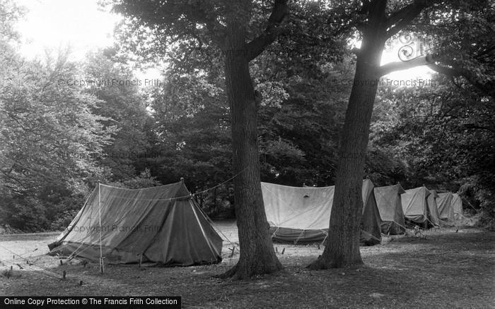 Photo of Caterham, Pilgrim Fort, The Tent Site 1955